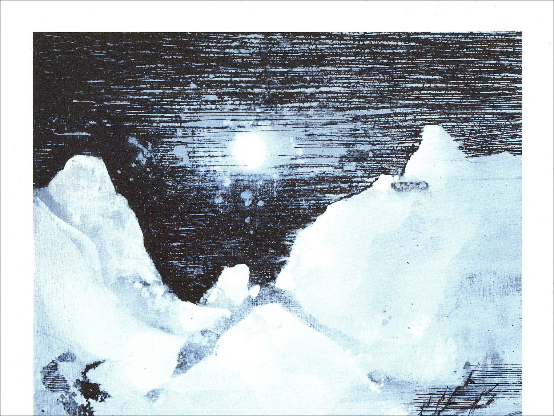 Jean T. Jacus – Les Montagnes (1971), lithography