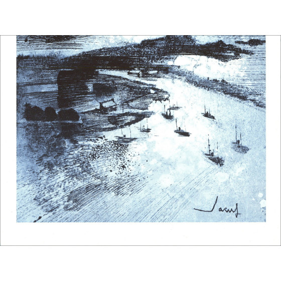 Jean T. Jacus – Le Phare (1971), lithographie