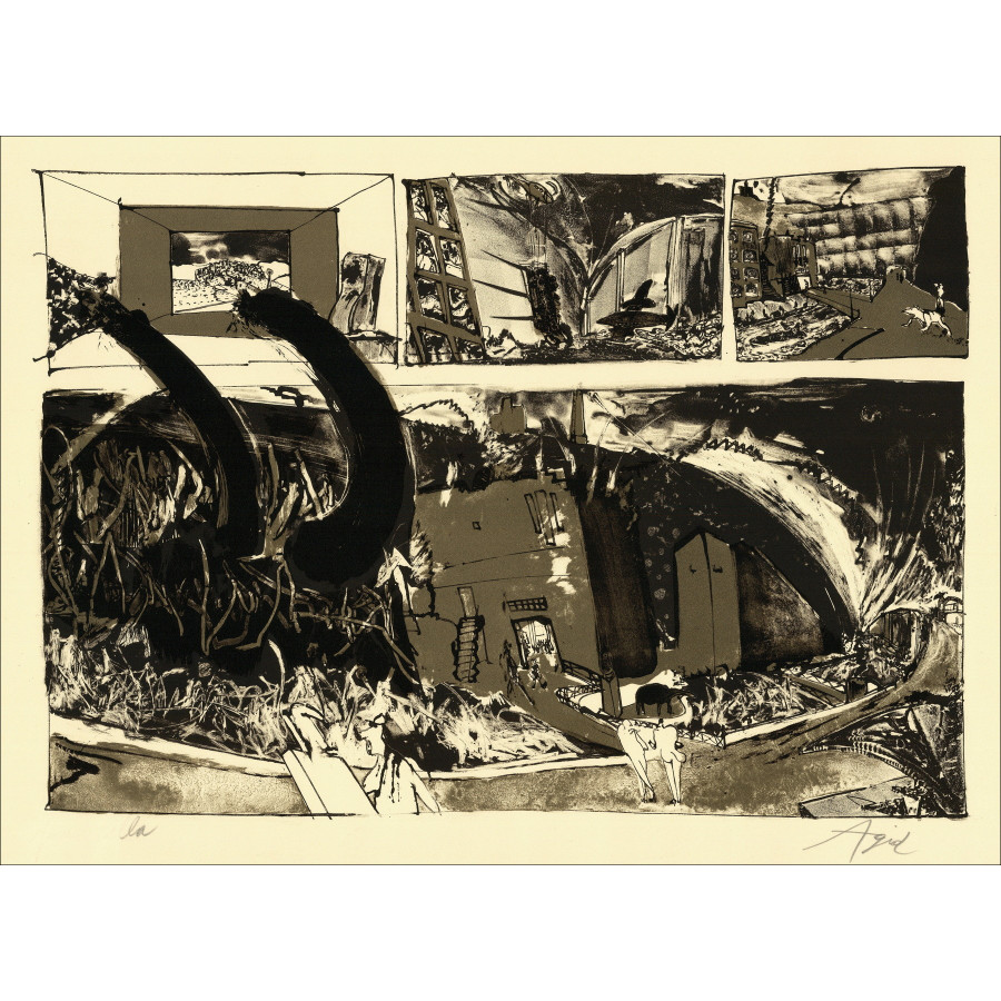 Olivier Agid, Composition, lithographie originale signée