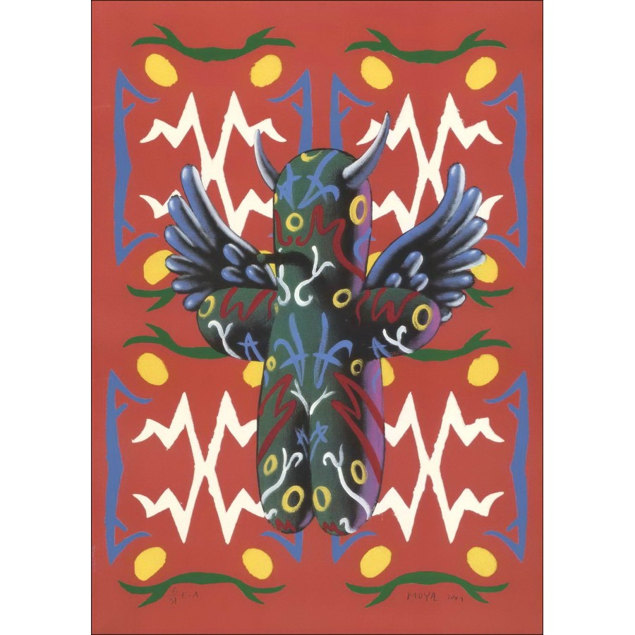 Patrick MOYA - Litografia originale "Omaggio a Garcia Lorca" 68x49cm - 2001
