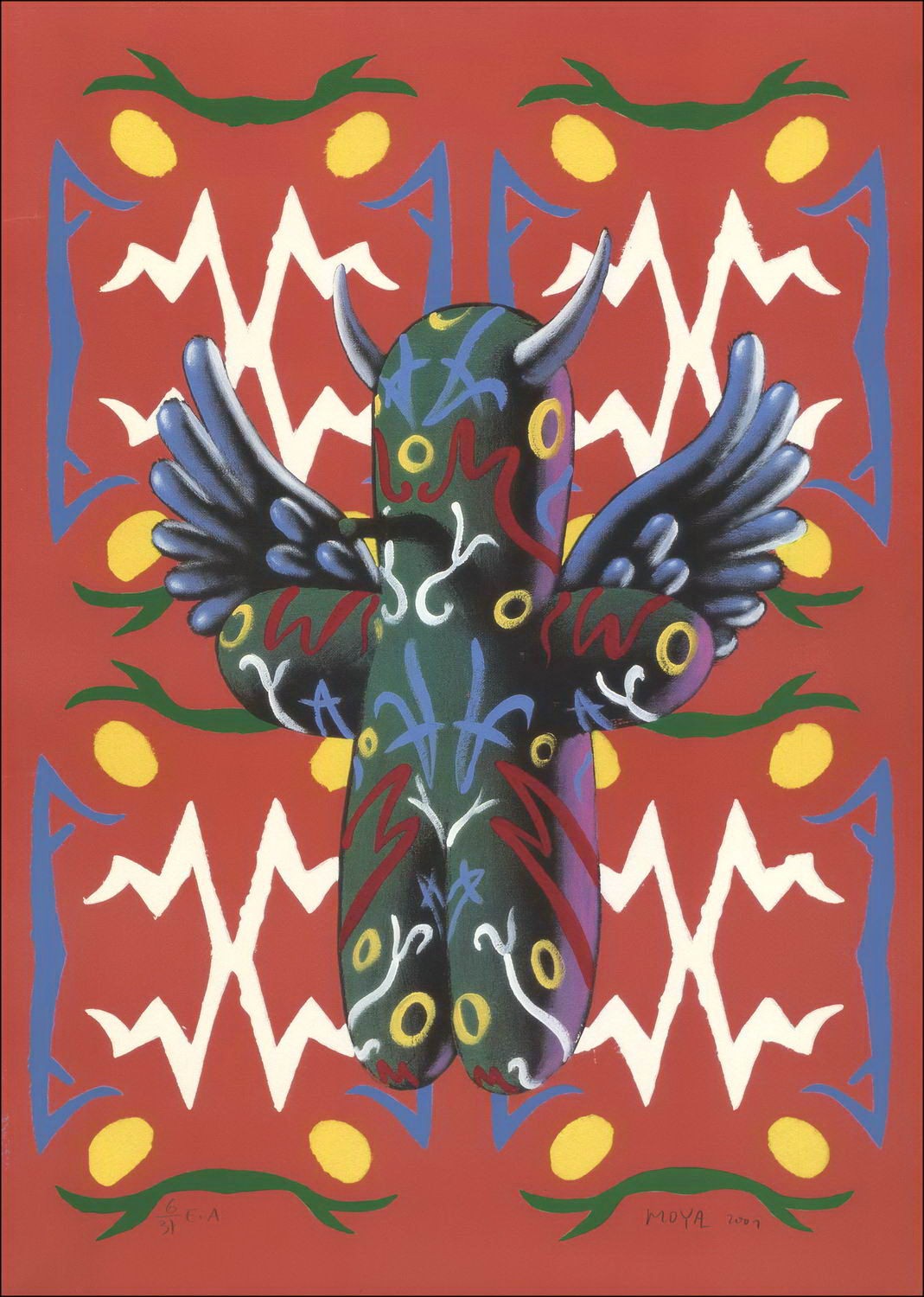 Patrick MOYA - Original Lithograph "Hommage à Garcia Lorca" 68x49cm - 2001