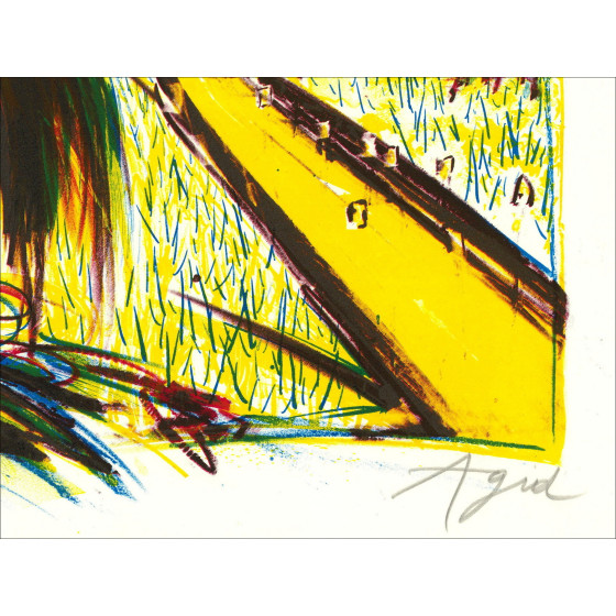 Olivier Agid, Composition, original signed lithograph