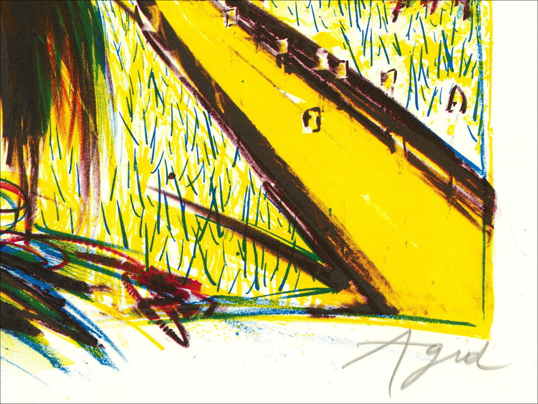 Olivier Agid, Composición, litografía original firmada