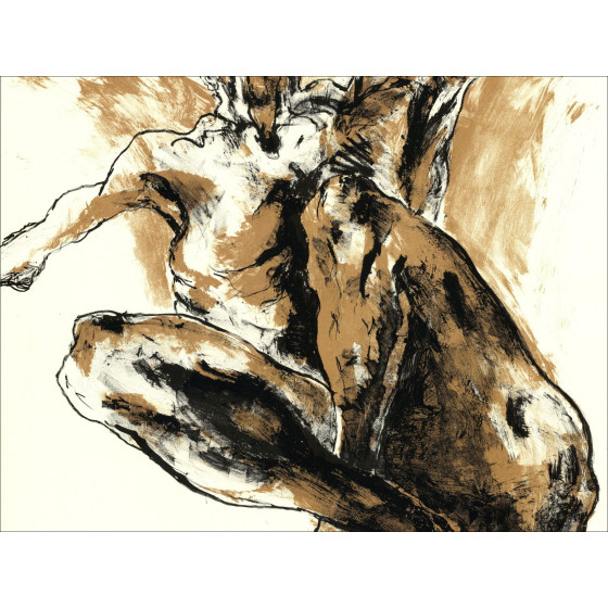 ARICKX Lydie - Litografia originale "Il grido" 79x59cm