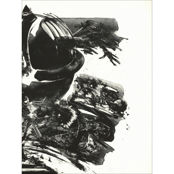 AGID Olivier - Litografía original "Composición" 63x90cm