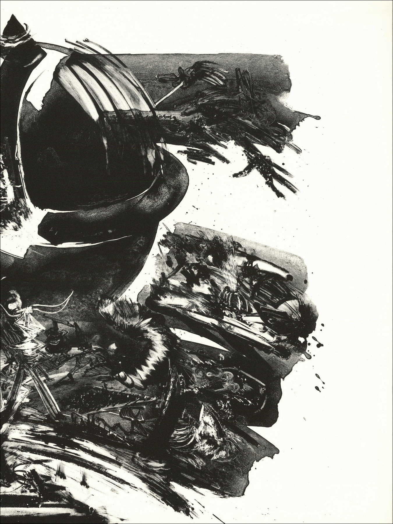 AGID Olivier - Lithographie originale "Composition" 63x90cm