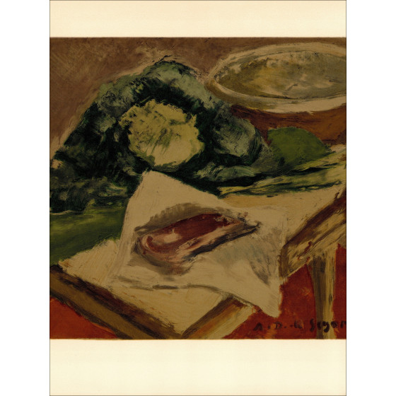 André Dunoyer de Segonzac Still Life with Cabbage, lithograph