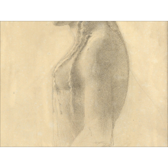 ROYER Henri-Paul - Originele tekening "Athene (Acropolis)" 43x27cm - 1899