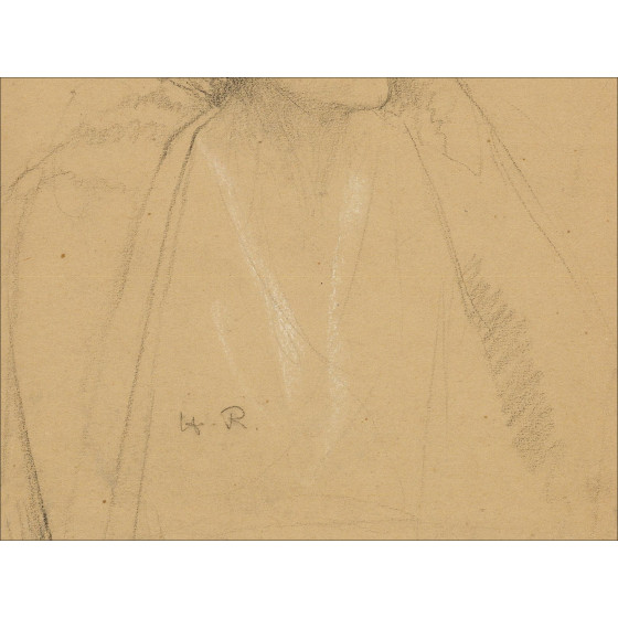 Ritratto di Henri-Paul Royer, disegno originale a matita