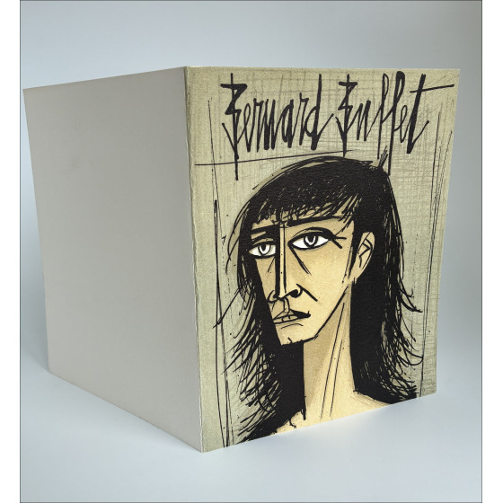 Bernard Buffet Kleiner Frauenkopf, Lithographie um 1980