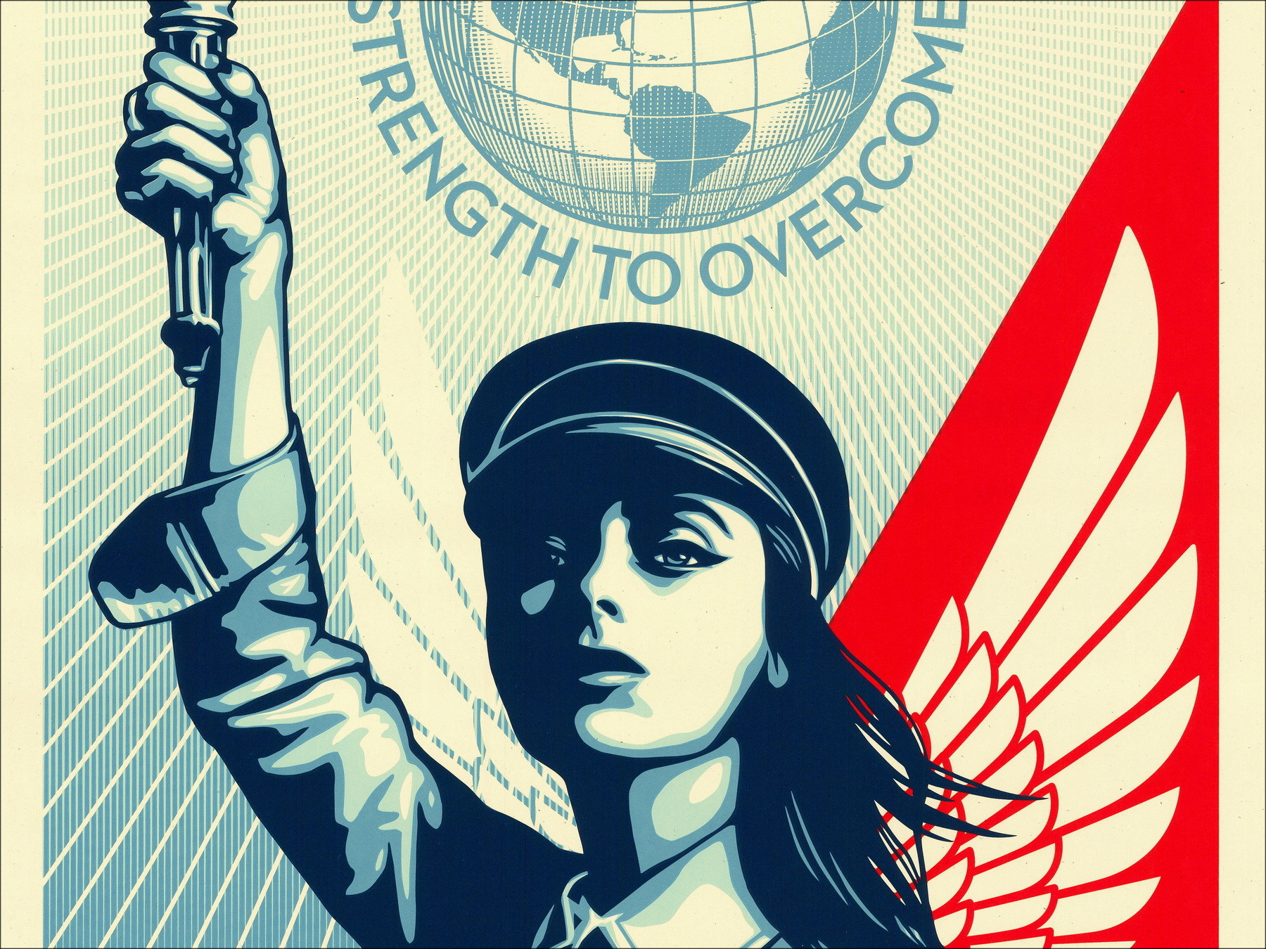 Shepard Fairey Angel of Hope and Strength 2020, sérigraphie signée