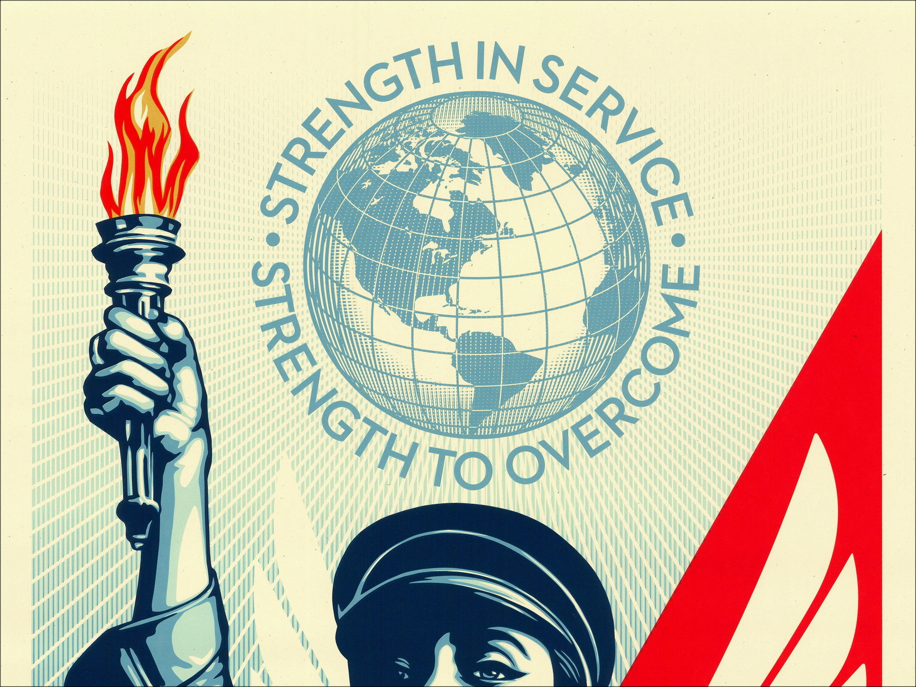 Shepard Fairey, Lonesome Crowded Tower 2022, Siebdruck