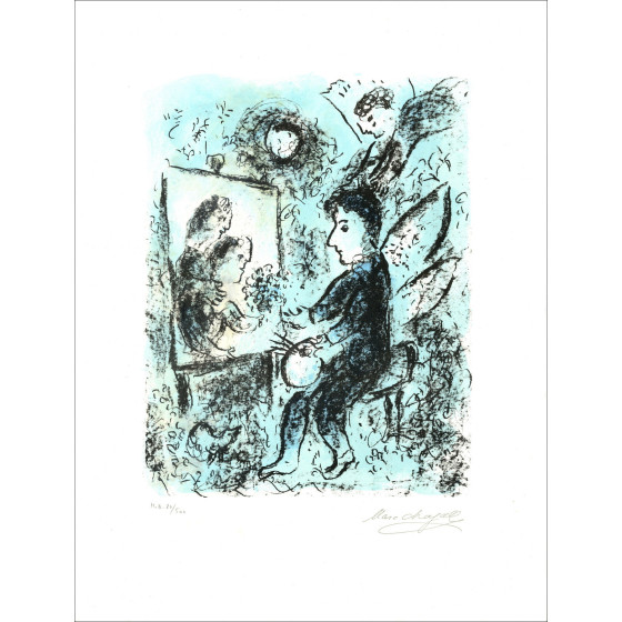 Marc Chagall - Naar de andere Helderheid, originele lithografie