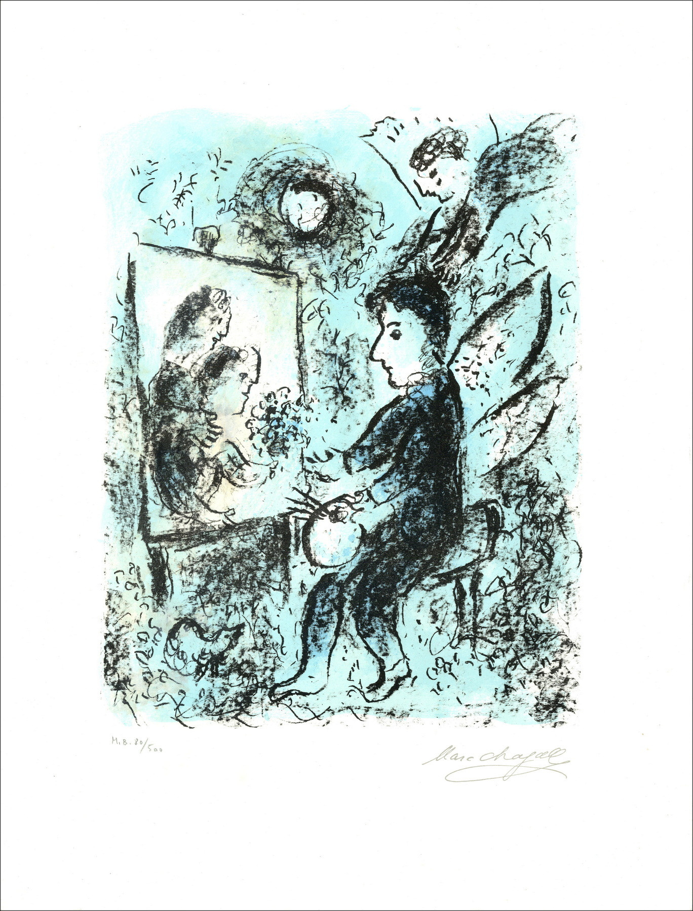 Marc Chagall - Naar de andere Helderheid, originele lithografie