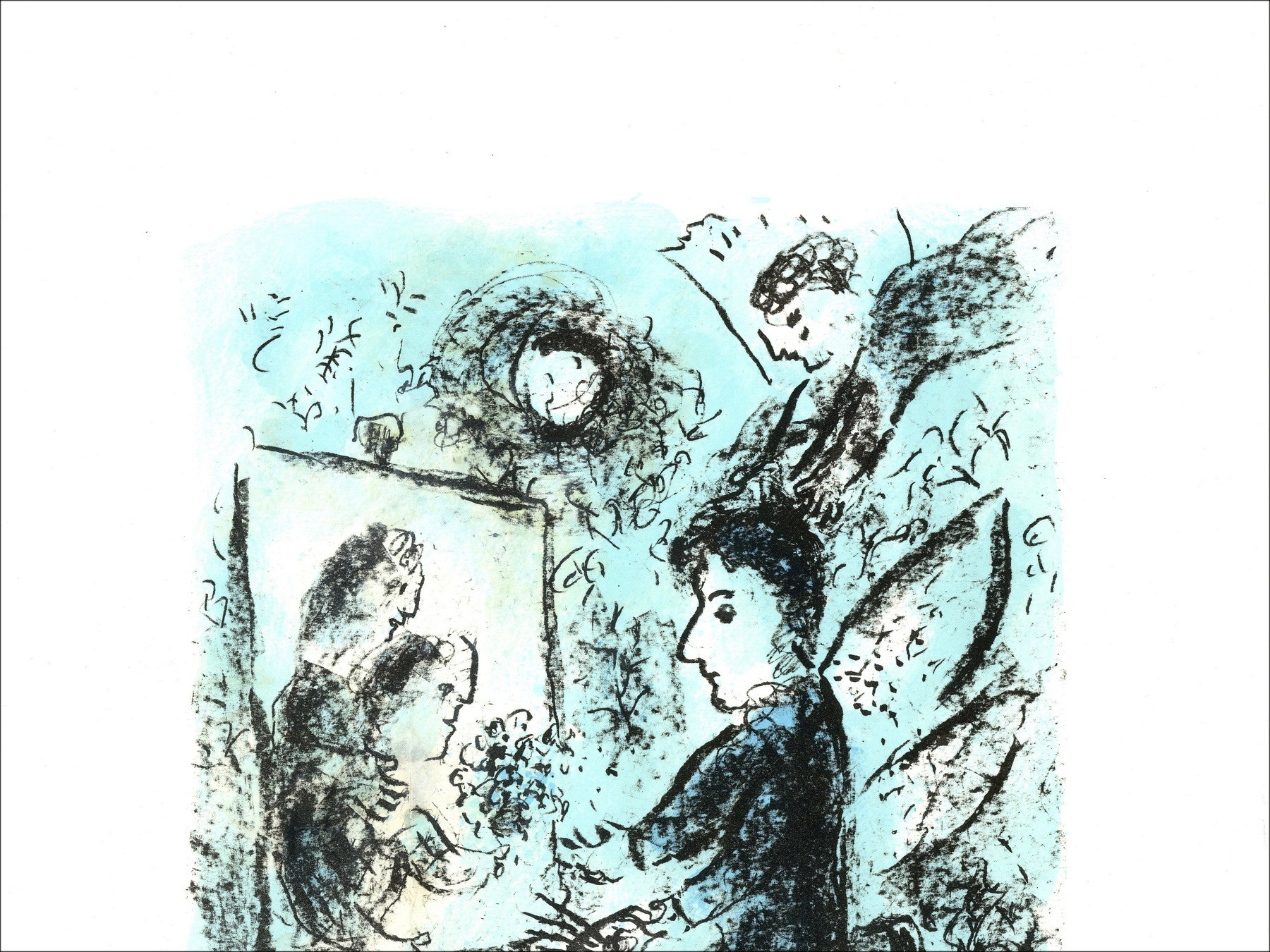 Marc Chagall - Vers l'autre Clarté, lithographie originale