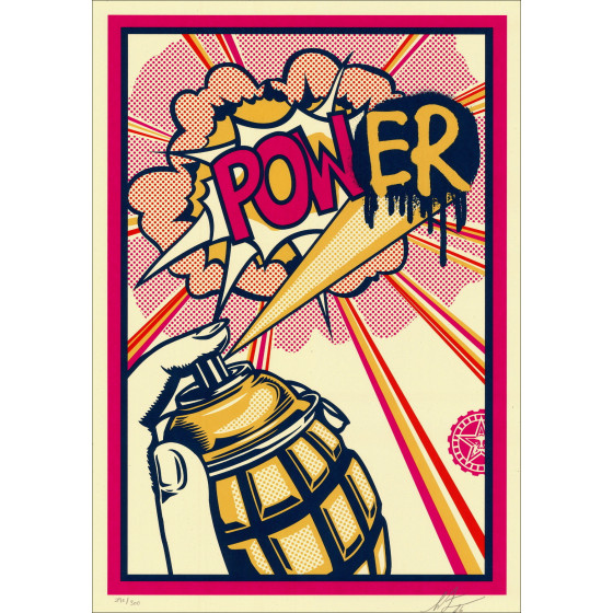 Shepard Fairey Power 2026, sérigraphie signée et numérotée