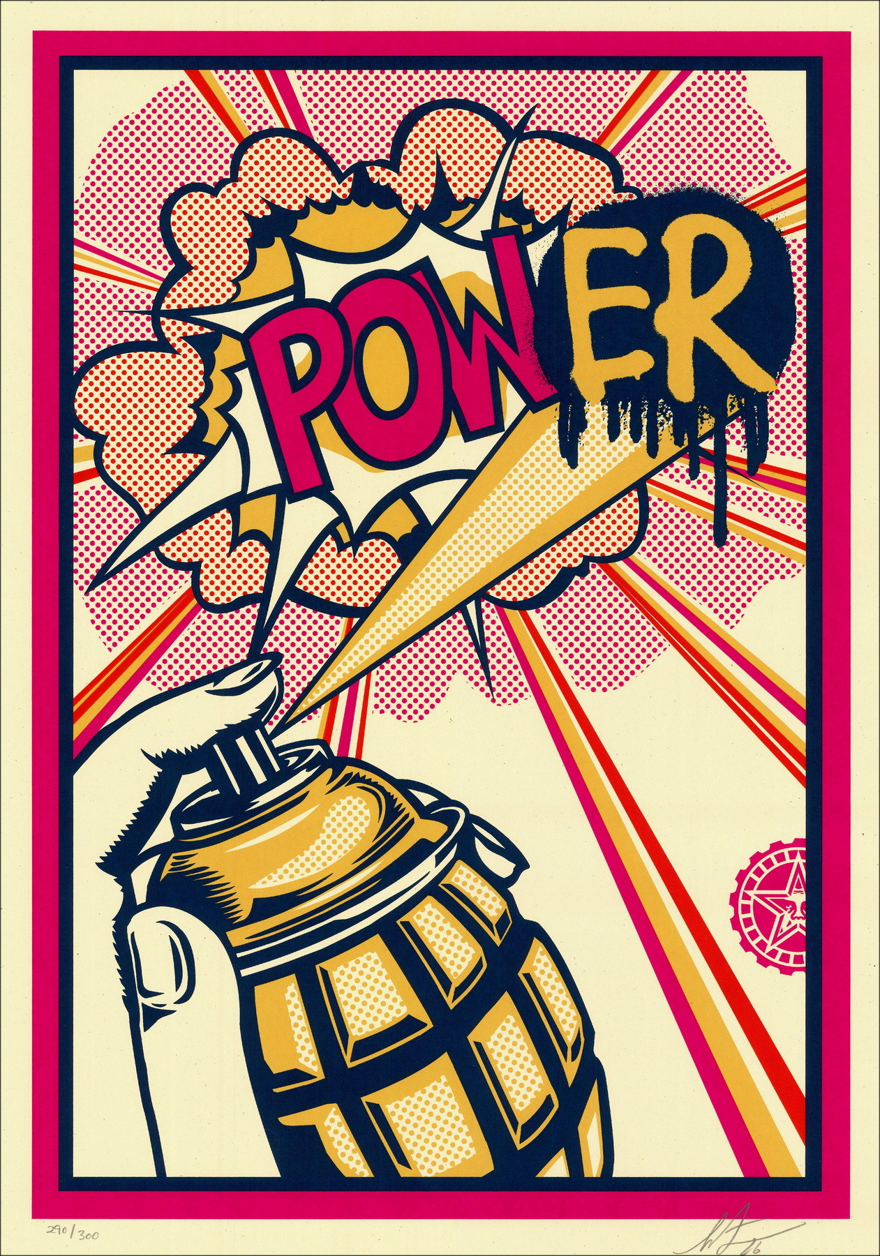 Shepard Fairey Power 2026, serigrafia firmata e numerata