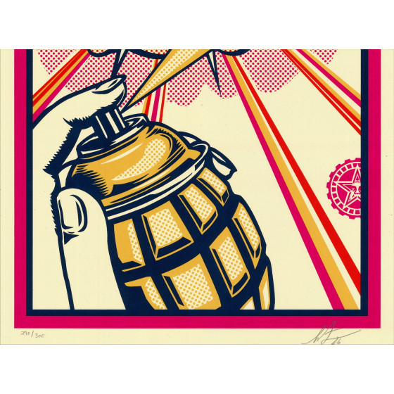 Shepard Fairey Power 2026, gesigneerde en genummerde zeefdruk