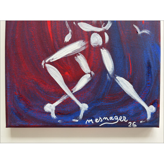 Jérôme Mesnager Das Paar, Originalgemälde auf Leinwand