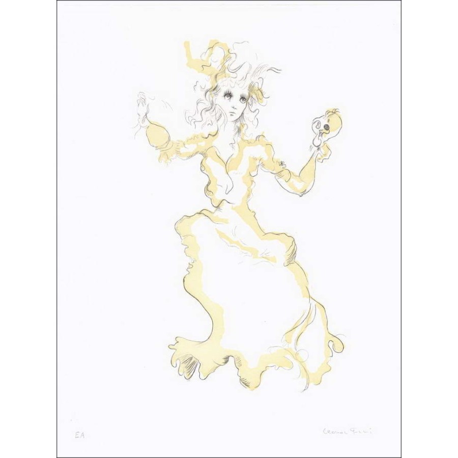 Acheter Gravure Originale Femme à la vanité de Léonor FINI