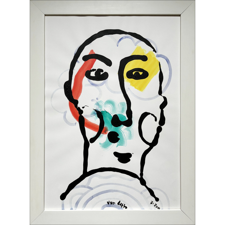 VAN LITH Jean-Paul - Disegno "Ritratto" 80x60cm