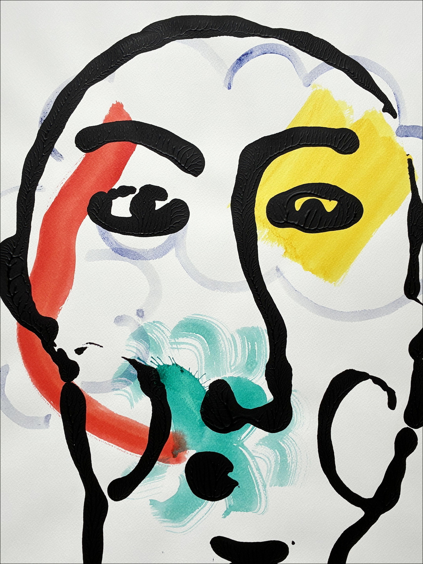 VAN LITH Jean-Paul - Dessin "Portrait" 80x60cm