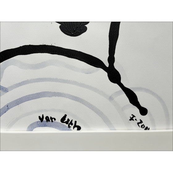 VAN LITH Jean-Paul - Dessin "Portrait" 80x60cm