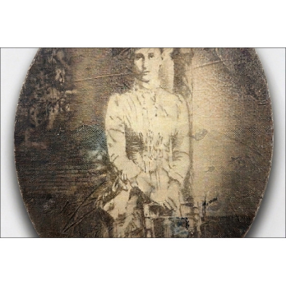 Alain Kleinmann, Ritratto di donna | Dipinto originale firmato