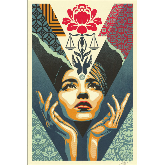 SHEPARD FAIREY (OBEY) - Serigraphy "UPLIFT JUSTICE" 91x61cm
