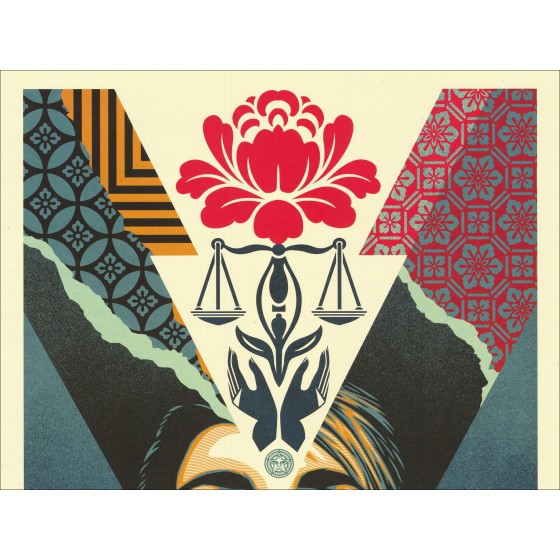 SHEPARD FAIREY (OBEY) - Serigraphy "UPLIFT JUSTICE" 91x61cm