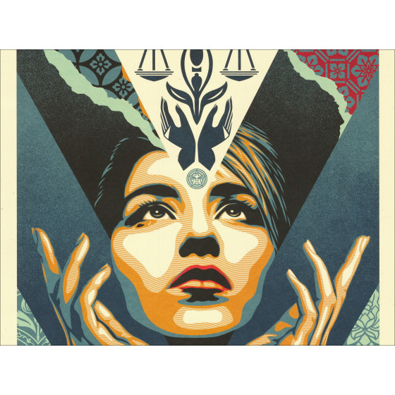 SHEPARD FAIREY (OBEY) - Siebdruck "UPLIFT JUSTICE" 91x61cm