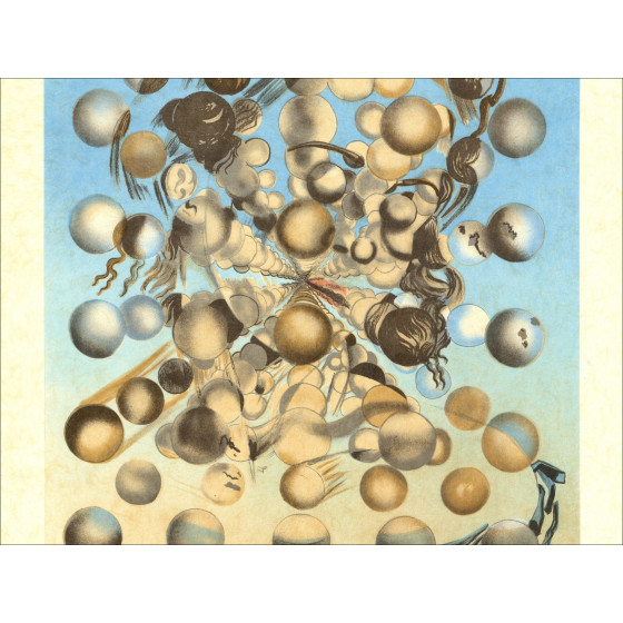 DALI Salvador - Litografia "Galatea con sfere" 76x56cm