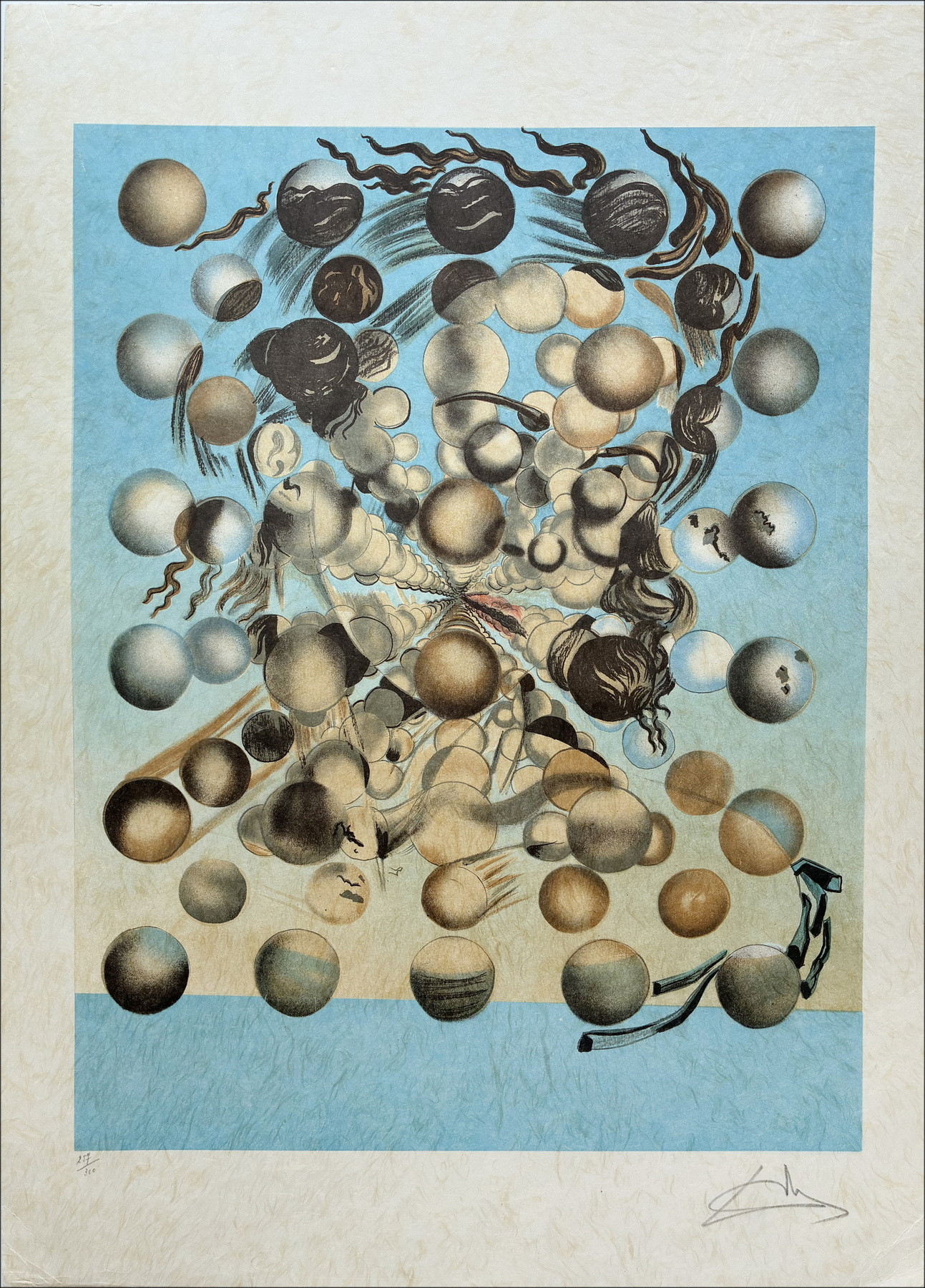 DALI Salvador - Lithograph "Galatea of the Spheres" 76x56cm
