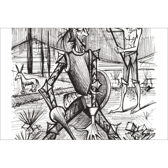 Bernard Buffet Don Quichotte 1989 | Lithographie signée