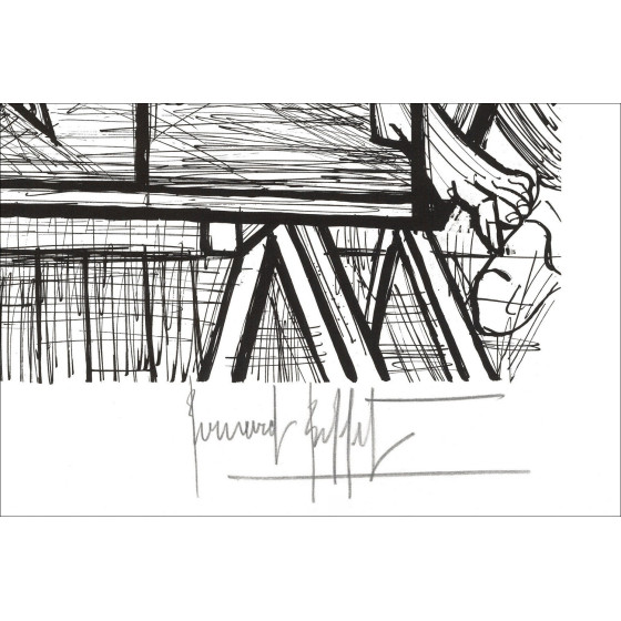 Bernard Buffet Don Quichotte en cage 1989 | Lithographie signée