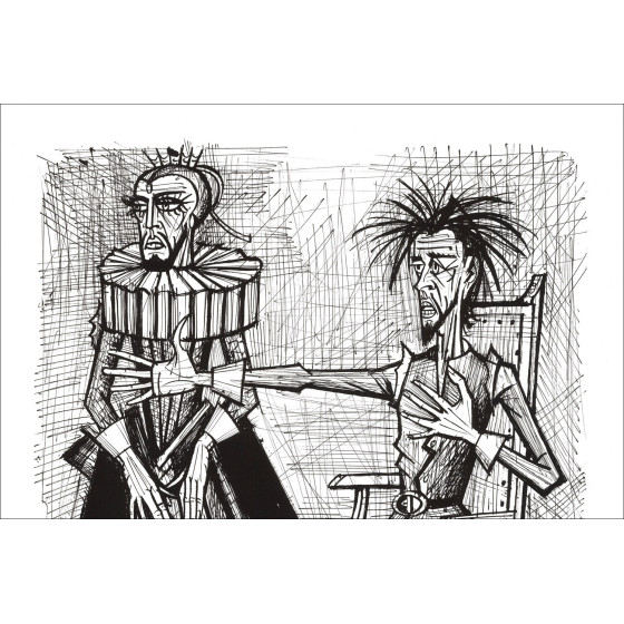 Bernard Buffet Don Quichotte & la Duègne Barbue 1989 | Lithografie