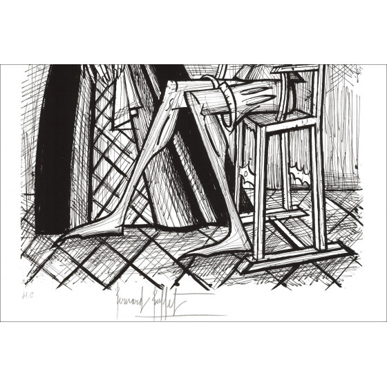 Bernard Buffet Don Quichotte & la Duègne Barbue 1989 | Lithographie