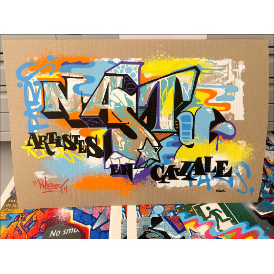 NASTY, Fugitive Artist edition 2022, Signed Screen Print