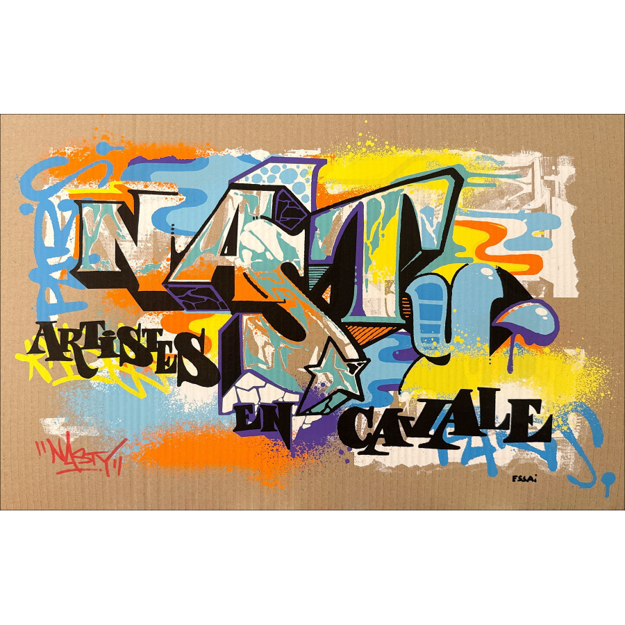 NASTY, Artiste en cavale édition 2022, Sérigraphie signée