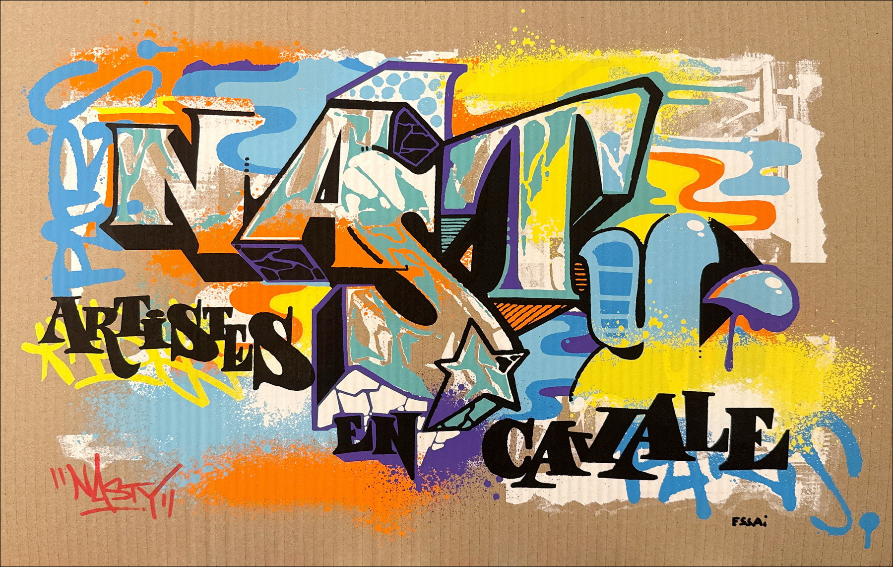 NASTY, Fugitive Artist edition 2022, Signed Screen Print