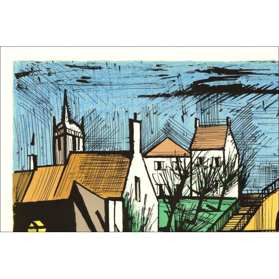 Bernard Buffet Le Mans, Tunnel 1985, Litografia originale firmata EA