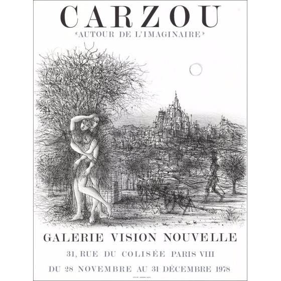 Lithographie kaufen CARZOU Jean Ausstellung, Neue Vision, 1978 weiß