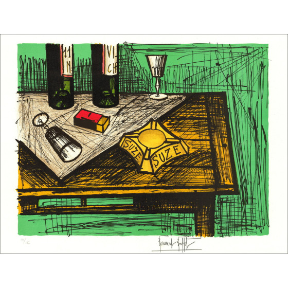 Bernard Buffet Still Life with Ashtray 1982, Original Lithograph