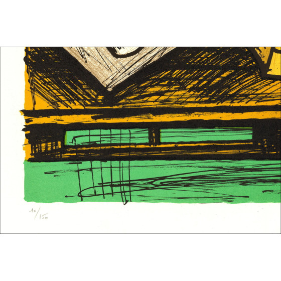 Bernard Buffet Nature morte au cendrier 1982, Lithographie originale
