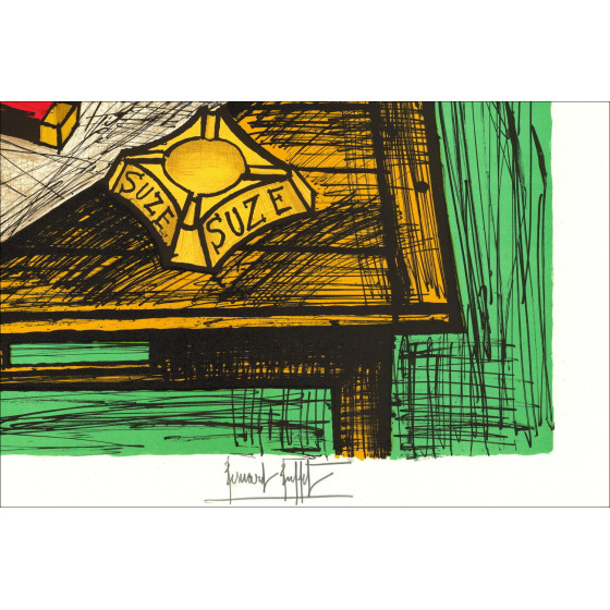 Bernard Buffet Natura morta con posacenere 1982, Litografia originale