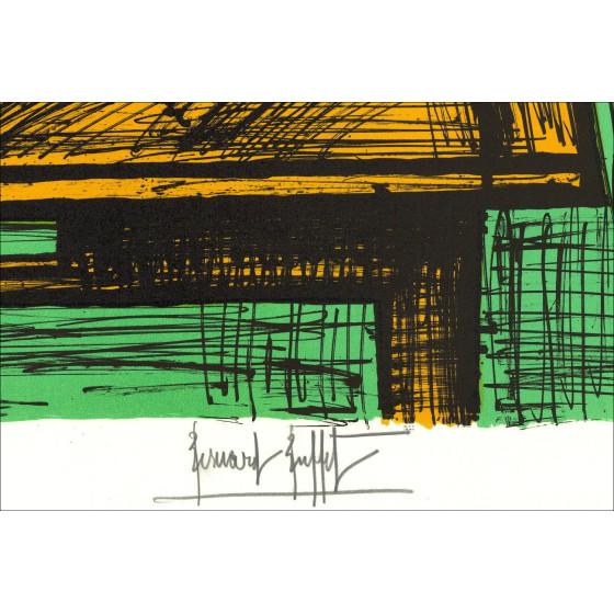 Bernard Buffet Stilleven met asbak 1982, Originele lithografie