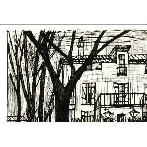 Bernard Buffet Le Domaine de la Baume 1992, Gravure signée, EA