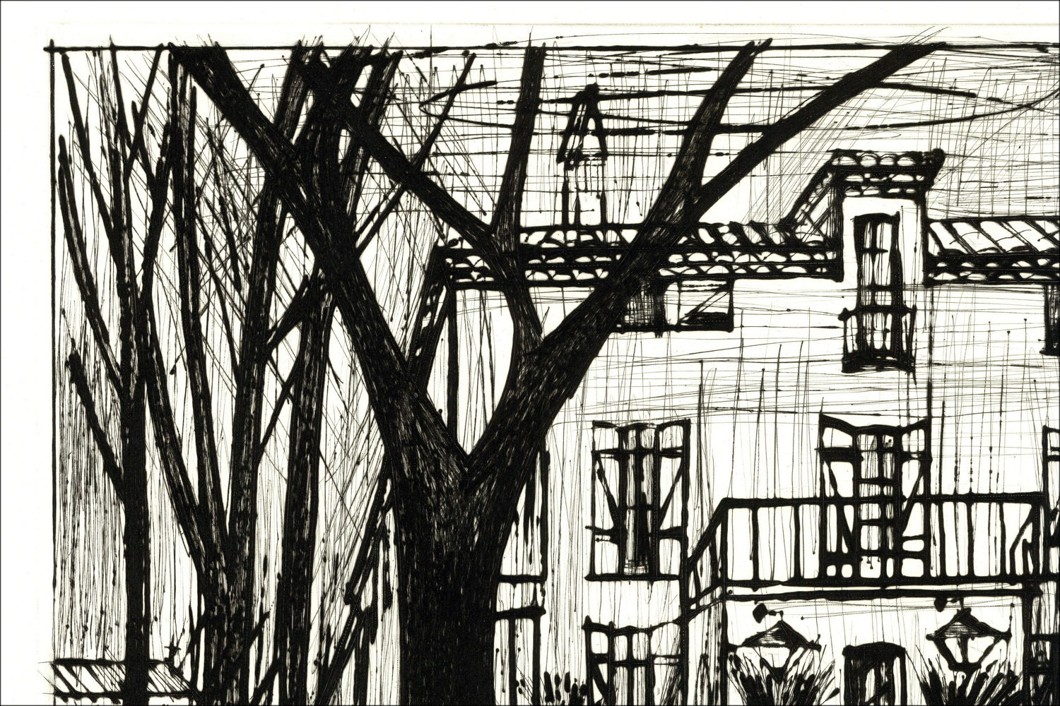 Bernard Buffet The Domaine de la Baume 1992, Signed Engraving, EA