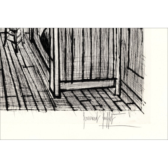 Bernard Buffet The Room of Van Gogh 1992, Signed Engraving EA