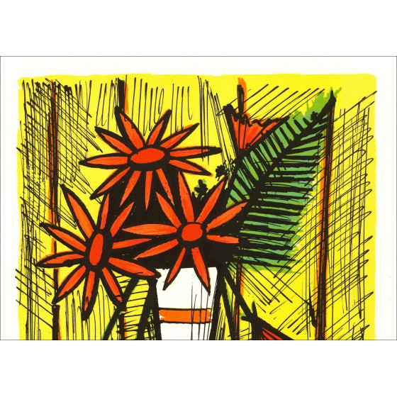 Bernard Buffet – Marguerites, original lithography signed